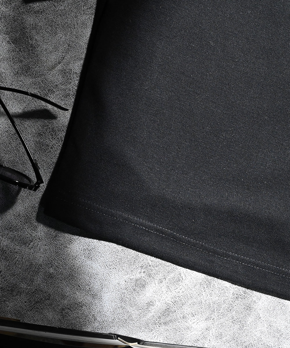 Black Arabic Embroidered Crop Polo | Weave Wardrobe - Image 6