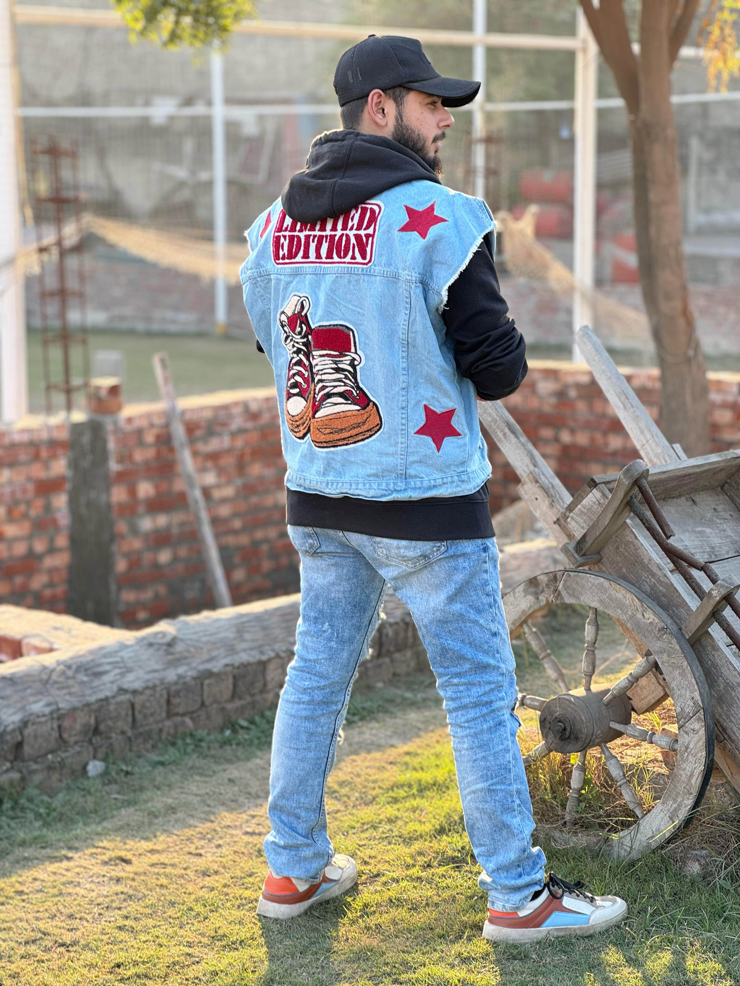 Limited Edition Light Blue Denim Vest Unisex | El Denim Vol. 1: Highway | Weave Wardrobe - Image 3